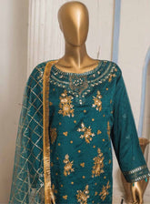 Romosh Embroidered Chiffon 3 Piece Stitched Suit RNPC25FE D-5387-GRN